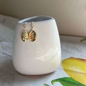 Rose Earrings, Floral Charm Earrings, Flower Earrings, Dainty, Fun, Casual